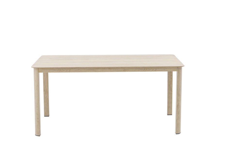 Mesa de comedor Harmony 160*88cm  aluminio efecto madera