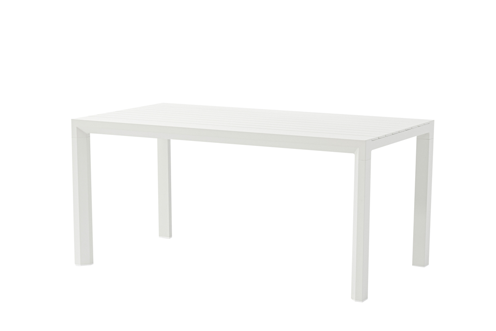 Mesa fija Byron 160cm aluminio blanco