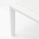 Mesa fija Byron 160cm aluminio blanco