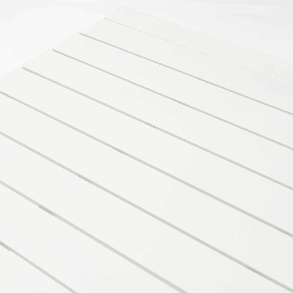 Mesa fija Byron 160cm aluminio blanco