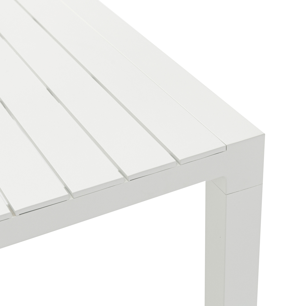 Mesa fija Byron 160cm aluminio blanco