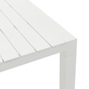 Mesa fija Byron 160cm aluminio blanco