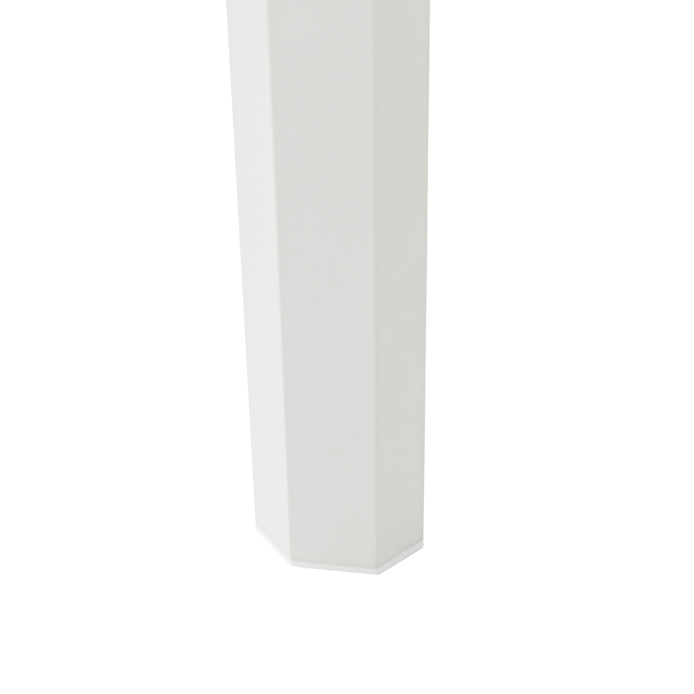 Mesa fija Byron 160cm aluminio blanco