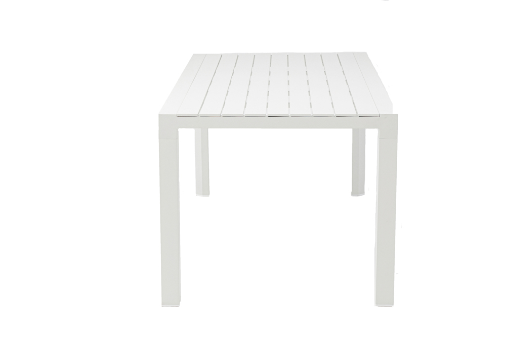 Mesa fija Byron 160cm aluminio blanco