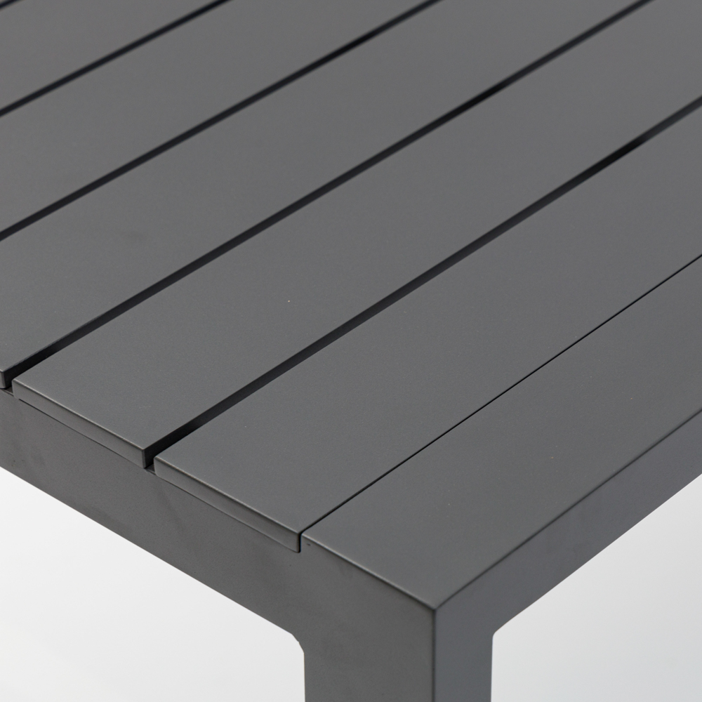Mesa fija Byron 160cm aluminio antracita