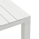 Mesa fija Byron 220cm aluminio blanco