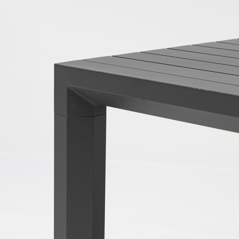 Mesa fija Byron 220cm aluminio antracita