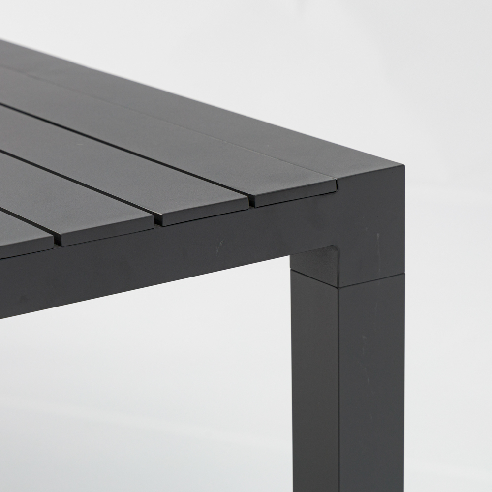 Mesa fija Byron 220cm aluminio antracita
