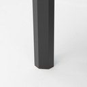 Mesa fija Byron 220cm aluminio antracita
