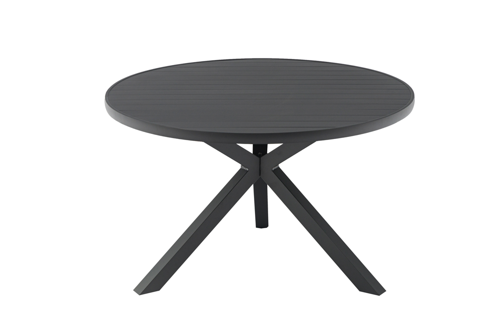 Mesa redonda Yowah aluminio antracita diam.120cm
