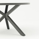 Mesa redonda Yowah aluminio antracita diam.120cm