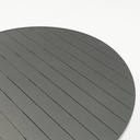 Mesa redonda Yowah aluminio antracita diam.120cm