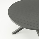 Mesa redonda Yowah aluminio antracita diam.120cm