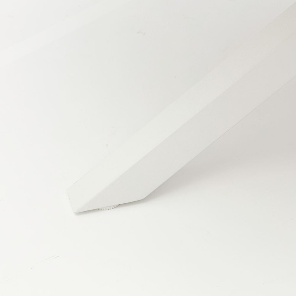 Mesa redonda Sidney alu blanco / teca diam.120cm