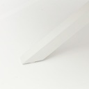 Mesa redonda Sidney alu blanco / teca diam.120cm