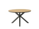 Mesa redonda Sidney alu antracita/ teca diam.120cm
