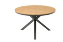 Mesa redonda Sidney alu antracita/ teca diam.120cm