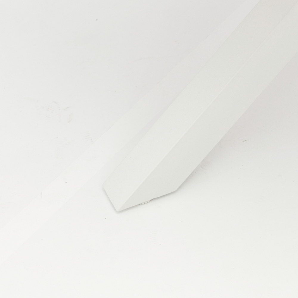 Mesa redonda Sidney alu blanco / teca diam.150cm