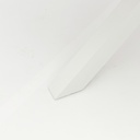 Mesa redonda Sidney alu blanco / teca diam.150cm