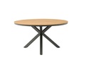 Mesa redonda Sidney alu antracita/ teca diam.150cm
