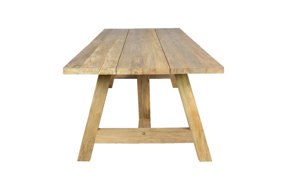 Mesa rectangular Swann 220x100cm teca reciclada
