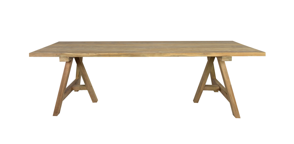 Mesa rectangular Swann 280x100cm teca reciclada