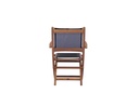 Silla plegable con brazos candon textilene negro
