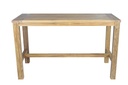 Mesa  alta bar Tamu 200x80x110cm teca reciclada