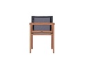 Sillon con brazos candon textilene negro