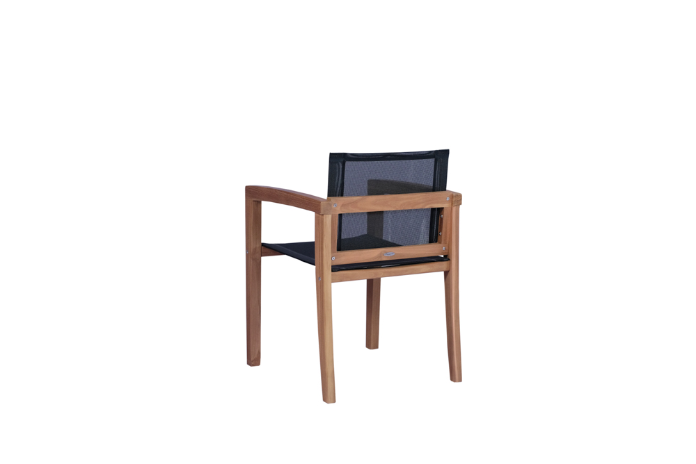 Sillon con brazos candon textilene negro