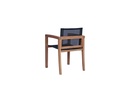 Sillon con brazos candon textilene negro