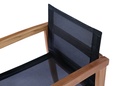 Sillon con brazos candon textilene negro