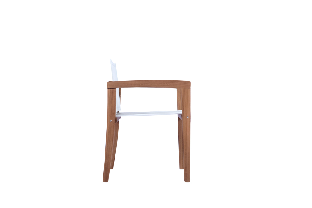 Sillon con brazos candon textilene blanco