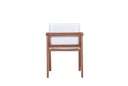 Sillon con brazos candon textilene blanco