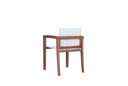 Sillon con brazos candon textilene blanco