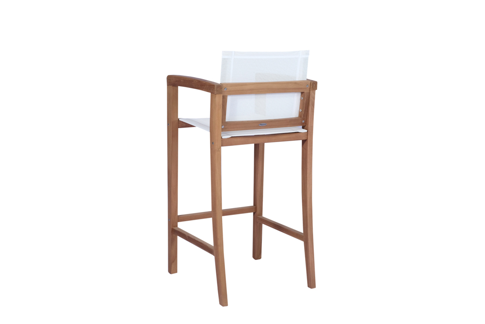 Silla bar candon textilene blanco