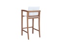 Silla bar candon textilene blanco
