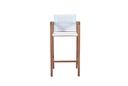 Silla bar candon textilene blanco