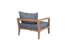 Sofa 1 plaza Roxas. Cojineria gris marino