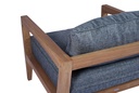 Sofa 1 plaza Roxas. Cojineria gris marino