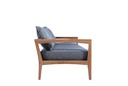 Sofa 3 plazas Roxas. Cojineria gris marino