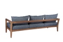 Sofa 3 plazas Roxas. Cojineria gris marino