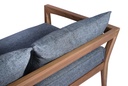 Sofa 3 plazas Roxas. Cojineria gris marino