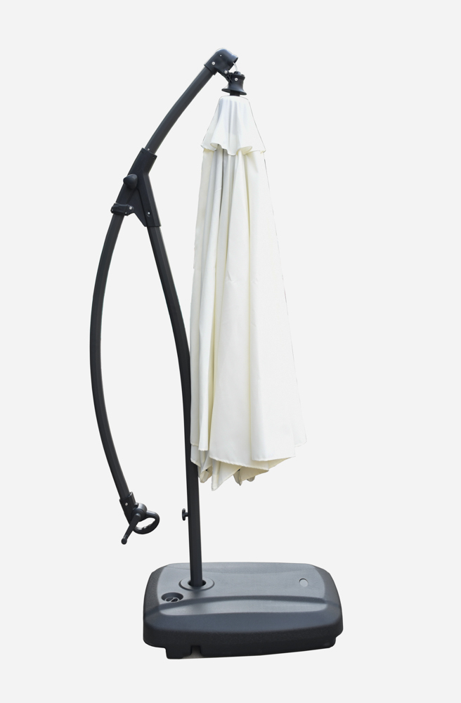 SOMBRILLA ELDIA OCTOGONAL DIAM.300CM PIE LATERAL CON BASE RELLENABLE  60KGS