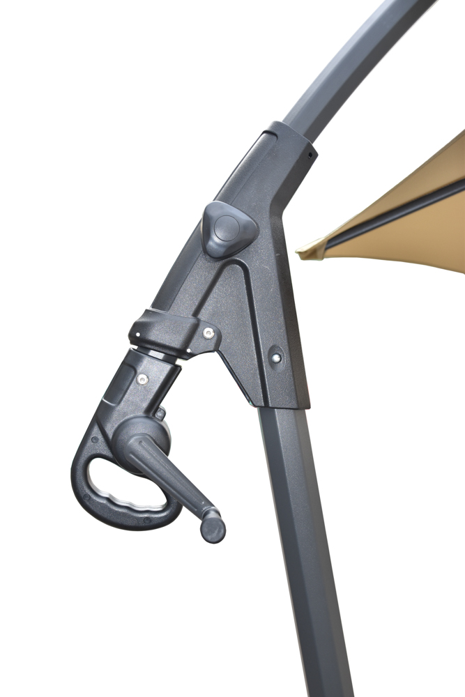 SOMBRILLA ELDIA OCTOGONAL DIAM.300CM PIE LATERAL CON BASE RELLENABLE  60KGS