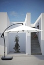 SOMBRILLA ELDIA OCTOGONAL DIAM.300CM PIE LATERAL CON BASE RELLENABLE  60KGS