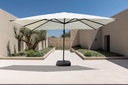 SOMBRILLA KIOTO RECTANG.300X400CM PIE LATERAL CON BASE RELLENABLE  150KGS