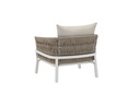 Sofa 1 plaza Anmore alu blanco textil  greige