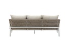 Sofa 3 plazas Anmore alu blanco textil  greige