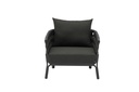 Sofa 1 plaza Anmore alu antracita textil antracita.